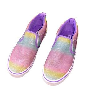 Vans glitter slip on sneakers